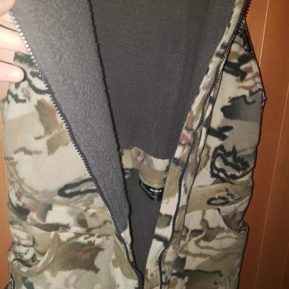 Men Under Armour Barren Camo Rut Bibs Windproof Microfleece Bib 1365614 … - Picture 14 of 15